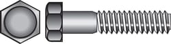 HILLMAN 7/16 in. D X 4-1/2 in. L Zinc Plated Steel Hex Bolt 25 pk