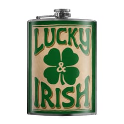 Trixie & Milo 8 oz Multicolored Stainless Steel Flask