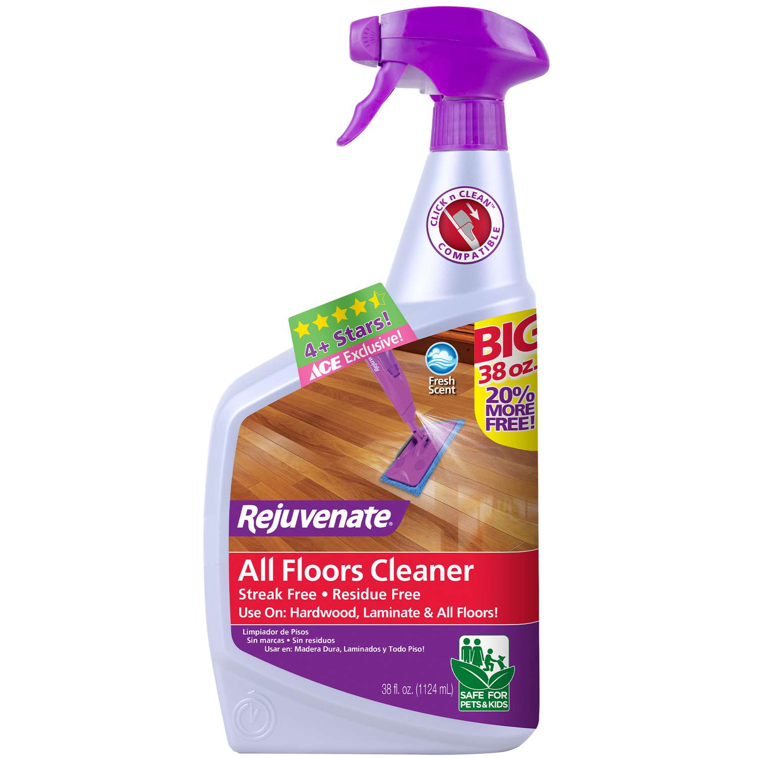 Rejuvenate Clean Fresh Scent Floor Cleaner Spray 38 oz Rejuvenate Clean Fresh Scent Floor Cleaner Spray 38 oz