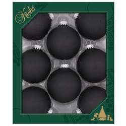 Christmas By Krebs Ebony Velvet Ball Indoor Christmas Decor 2-5/8 in.