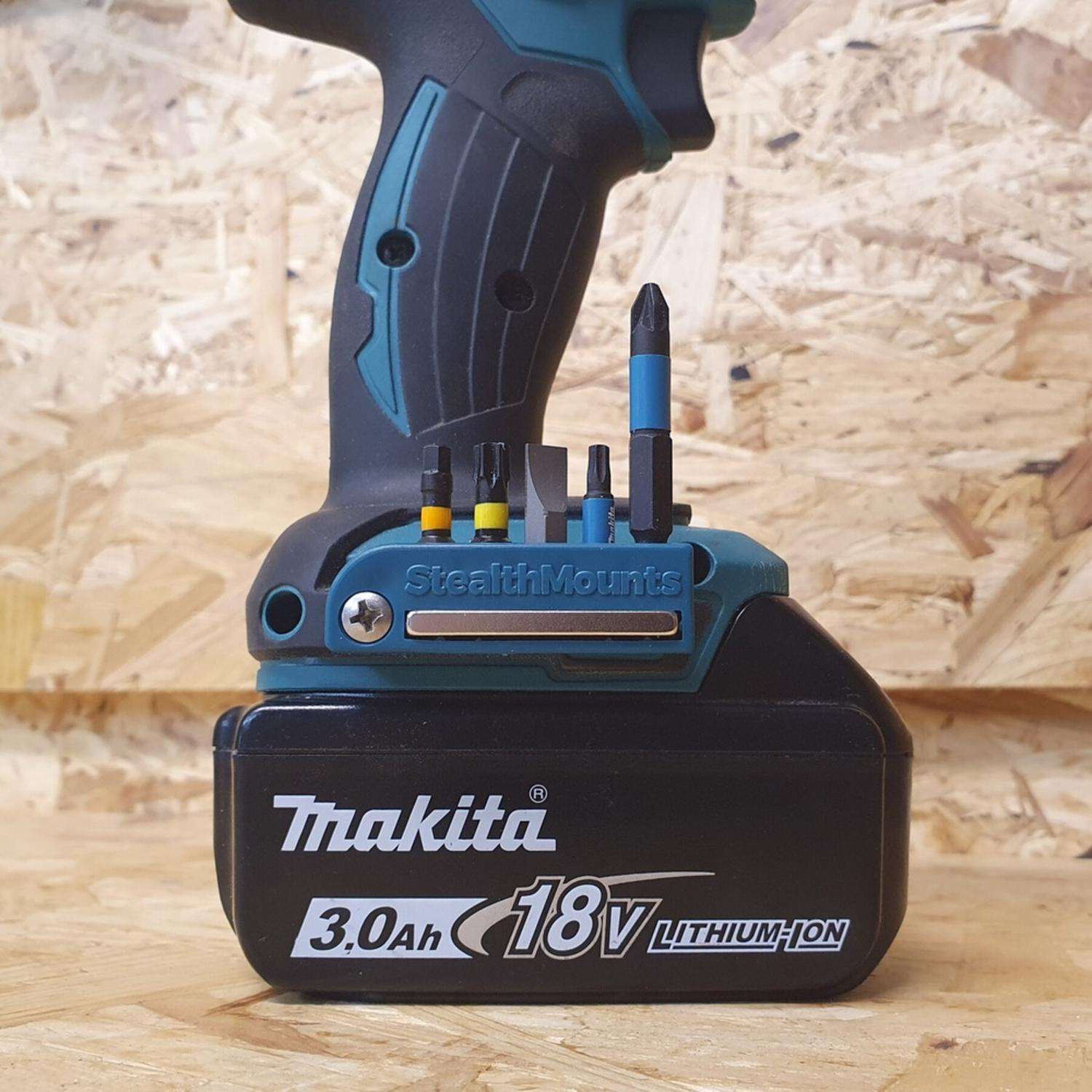 StealthMounts Locking Makita Tool Holder 4 Pack of Makita Tool Mount |  Makita Tool Storage | Makita 18V Tool Holder | Makita Drill Holder | 18V  Makita