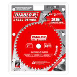 Diablo Steel Demon 7-1/4 in. D X 5/8 in. Cermet Metal Saw Blade 48 teeth 1 pk