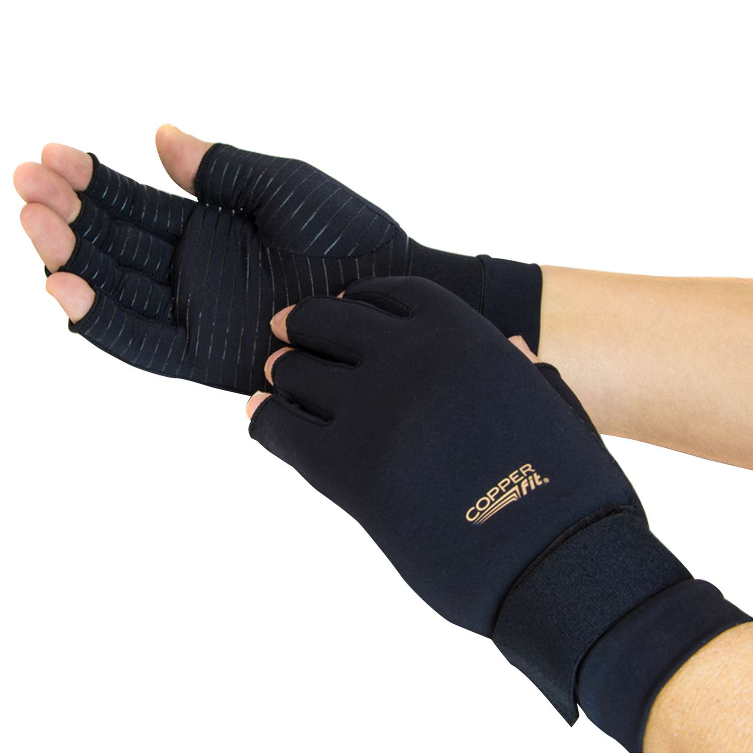 Copper Fit Black Compression Gloves 1 pk - Ace Hardware