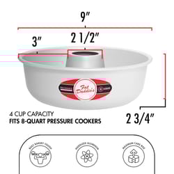 Fat Daddio's ProSeries 9 in. Round Tube Pan Silver 1 pc