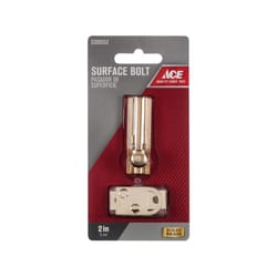 Ace Bright Brass Brass Surface Bolt