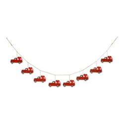 Glitzhome Valentine Truck Garland Metal 1 pc