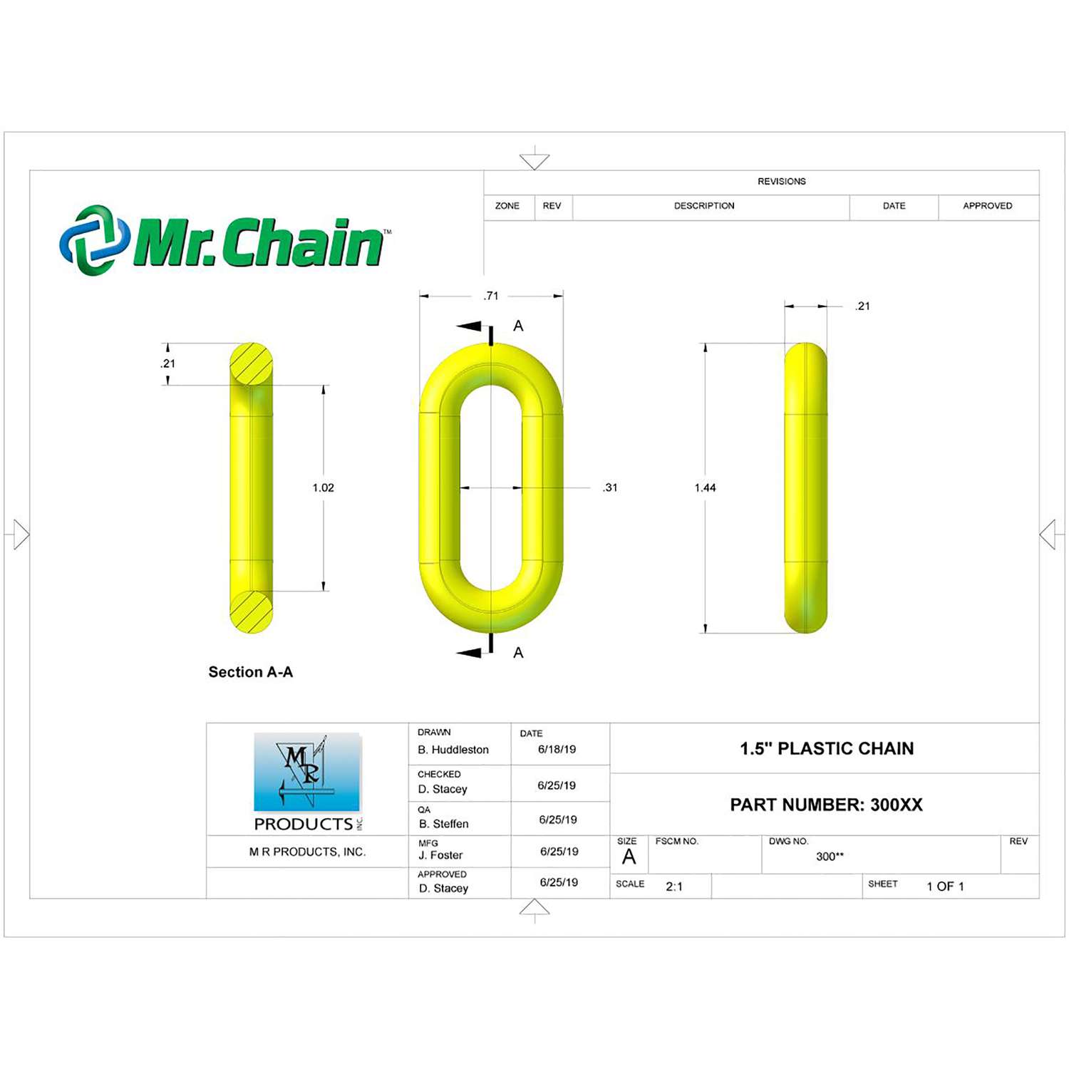 Ground Pole Kit with Plastic Chain — Mr. Chain