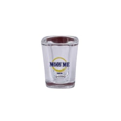 MoonPie 2.25 oz Clear Glass Beveled Square Shot Glass