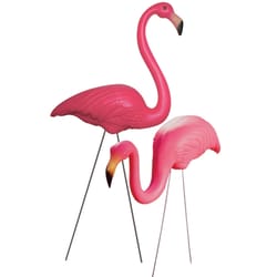 Union Products Pink Plastic 24 in. H X 18 in. L Flamingo Outdoor Decoration