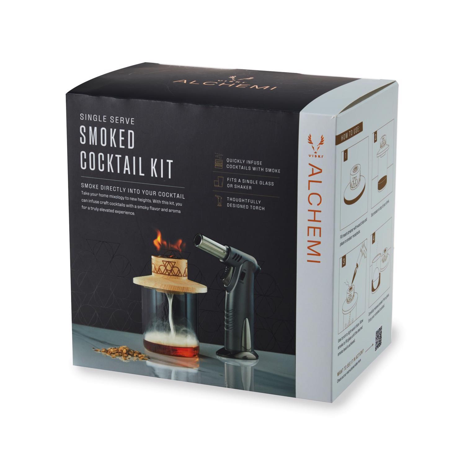 Viski Alchemi Glass/Wood Cocktail Kit Sansujyuku sansujyuku.com