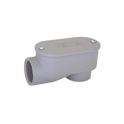 Sigma Engineered Solutions 2 in. D Die-Cast Aluminum Service Entrance Elbow For Rigid/IMC 1 pk