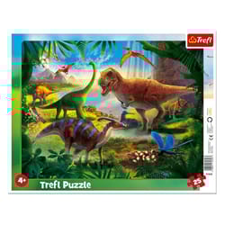 Trefl Frame Tray Dinosaurs Jigsaw Puzzle Multicolored 25 pc