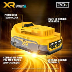 DeWalt 20V MAX XR POWERSTACK DCBP034 1.7 Ah Lithium-Ion Compact Battery 1 pc