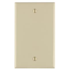 Leviton Light Almond 1 gang Nylon Blank Wall Plate 1 pk