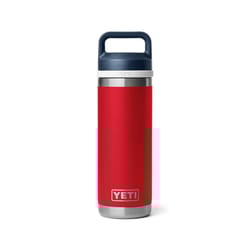 YETI Rambler 18 oz Rescue Red, White and Navy BPA Free Bottle with Chug Cap