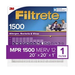 Filtrete 20 in. W X 20 in. H X 1 in. D 1500 MPR Pleated Allergen Air Filter 1 pk