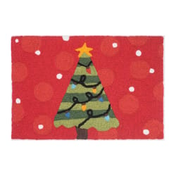 Jellybean 20 in. W X 30 in. L Multicolored Tannenbaum Polyester Accent Rug