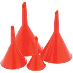 Performance Tool Project Pro Red Plastic Funnel Set