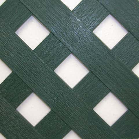Grid Axcents 48 in. W X 8 ft. L Forest Green Plastic Lattice Panel Grid Axcents 48 in. W X 8 ft. L Forest Green Plastic Lattice Panel