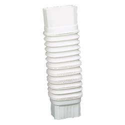 Amerimax 2 in. H X 3 in. W X 7.5 in. L White Vinyl Gutter Elbow