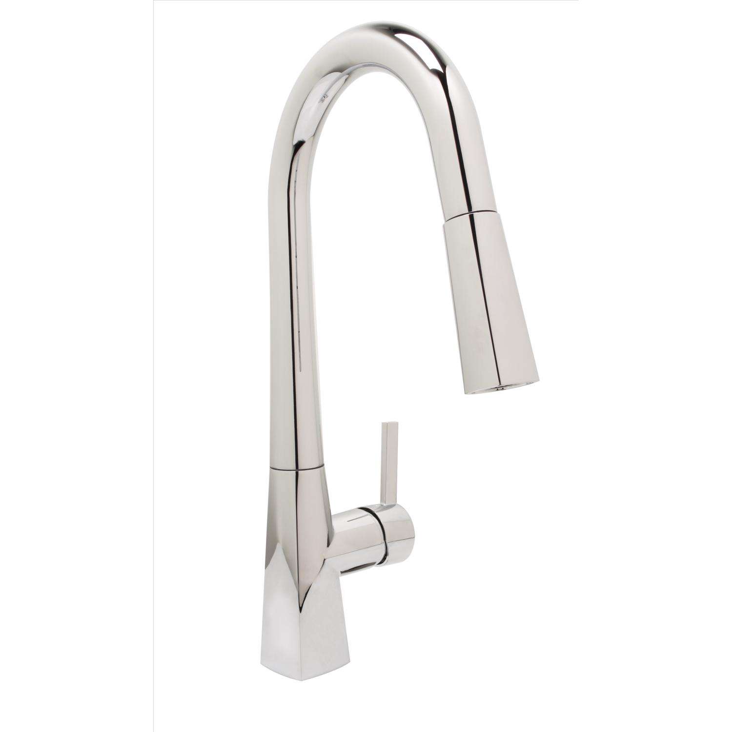 Huntington Brass Ellery One Handle Chrome Pull-Down Kitchen Faucet ...