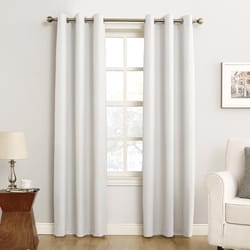 Sun Zero White Blackout Curtains 40 in. W X 84 in. L