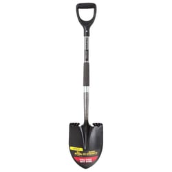 Truper Tru Pro 40 in. Steel Round Digging Shovel Steel Handle