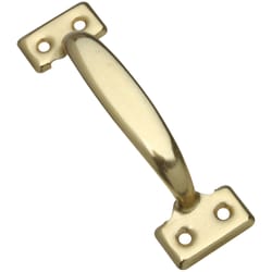 National Hardware 5-3/4 in. L Bright Brass Gold Steel Utility Pull