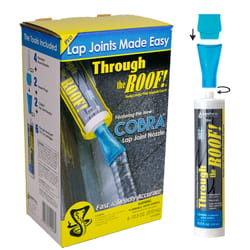 Sashco Cobra Through the Roof Clear Synthetic Rubber Roof Repair Caulk 10.5 oz