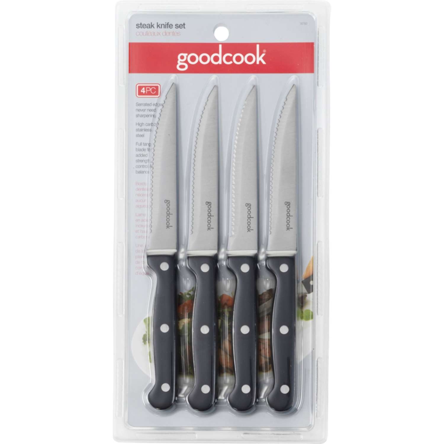GoodCook 4.5 High-Carbon Stainless Steel Utility Knife, Silver