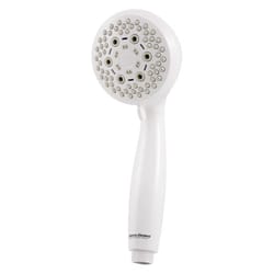 PlumbCraft White 6 settings Handheld Showerhead 2 gpm