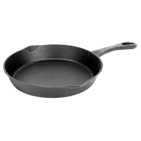 Bayou Classic 16 Inch Oven Safe Cast Iron Skillet Cooking Pot, Black (2  Pack)