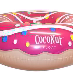 CocoNut Float Pink Vinyl Inflatable Icing Donut Pool Float