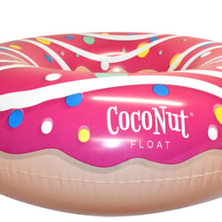 CocoNut Float Pink Vinyl Inflatable Icing Donut Pool Float