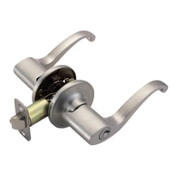 Design House Scroll Satin Nickel Entry Lever 1-3/4 in.