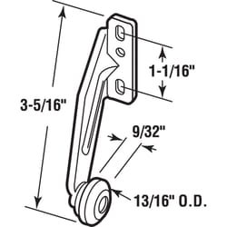 Prime-Line 3-21/64 in. L Steel Center Guide Drawer Track Roller 1 pk