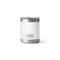 YETI Rambler 10 oz White BPA Free Lowball Tumbler with MagSlider Lid