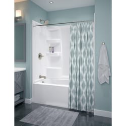 Delta Hycroft 19-1/4 in. H X 32 in. W X 60 in. L White Bathtub