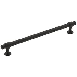 Amerock Winsome Traditional Rectangle Cabinet Pull 8-13/16 in. Matte Black 1 pk