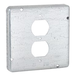 Raco Square Steel 1 gang 4-11/16 in. H X 4-11/16 in. W Box Cover