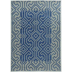 Linon Home Decor 9.5 ft. W X 6.5 ft. L Blue/Gray Polypropylene Accent Rug