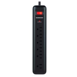 Monster Just Power It Up 4 ft. L 6 outlets Surge Protector Black 1080 J