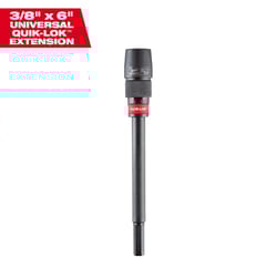 Milwaukee Quik-Lok 3/8 in. X 6 in. L Metal Extension Drill Bit 1 pk