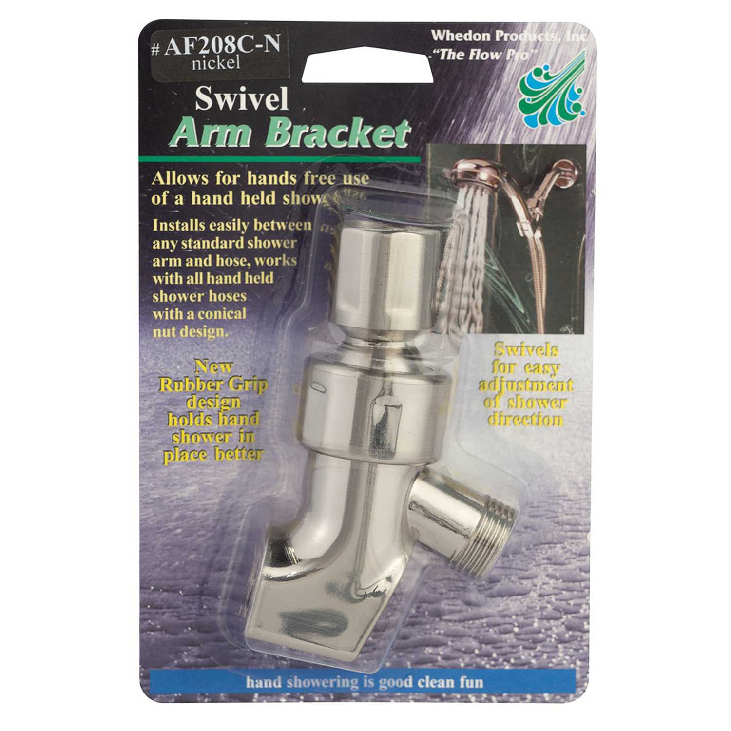 Whedon Brushed Nickel 1 settings Swivel Shower Arm Bracket Ace Hardware
