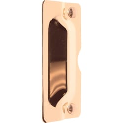 Prime-Line 3 in. H X 7 in. L Polished Brass Steel Latch Guard