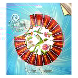 Spinfinity Designs Multi-color Stainless Steel 12 in. 3D Hummingbird Large Outdoor Spinner