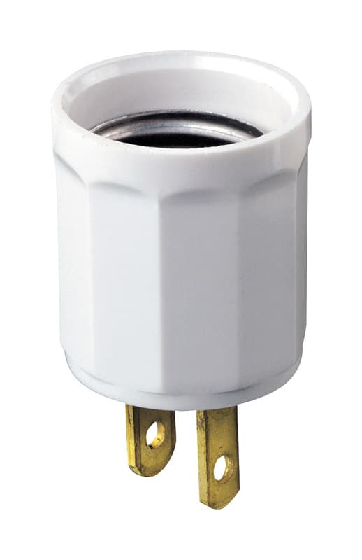 Leviton Polarized 1 outlets Adapter 1 pk - 00061-00W - Power and Electrical Supplies  sku 00061-00W