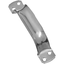 National Hardware 6-3/4 in. L Zinc-Plated Silver Steel Door Pull