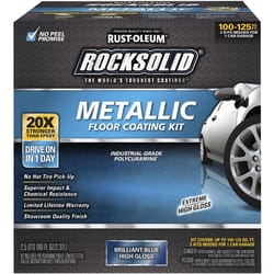 Rust-Oleum RockSolid High-Gloss Brilliant Blue Garage Floor Coating Kit 70 oz