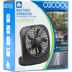 O2Cool 6.29 in. H X 5 in. D 2 speed Personal Fan